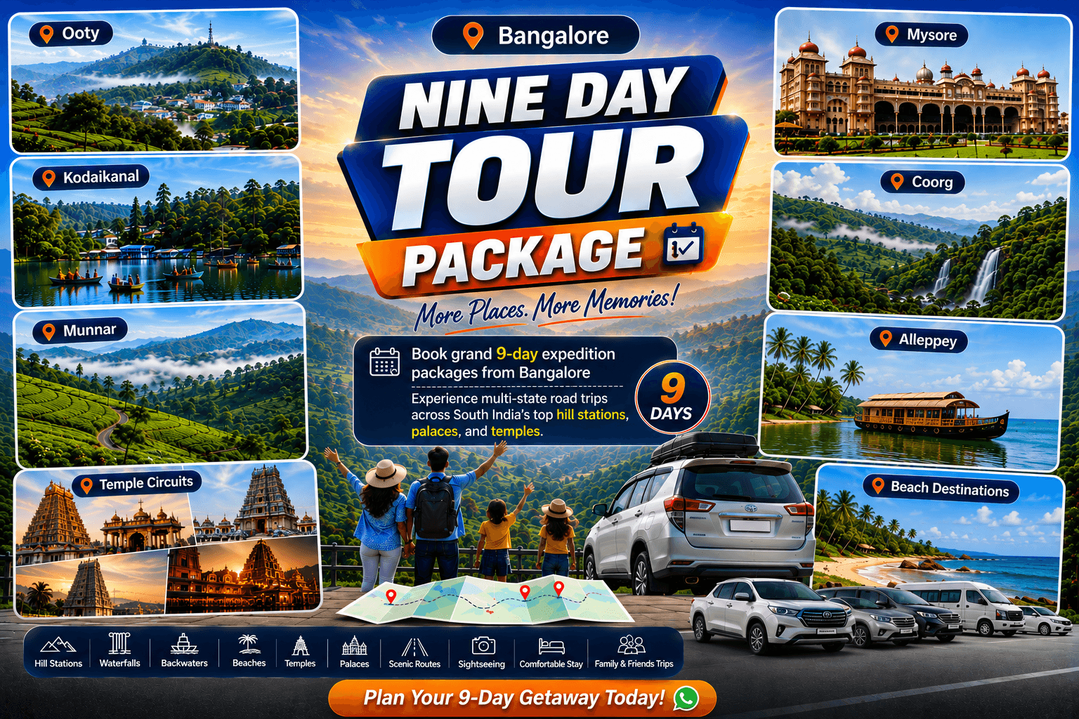 Nine Day Tour Package